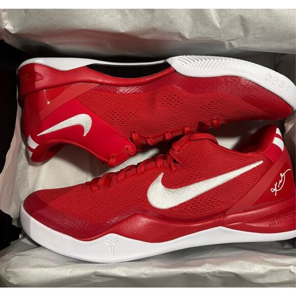 Nike Kobe 8 Protro university Red/ White Size M10.5 W12 - Picture 1 of 7